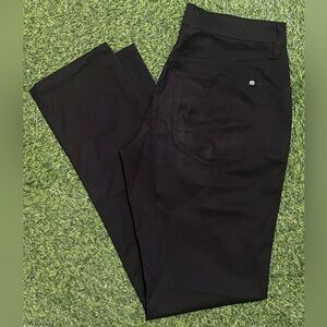 Travis Mathew Open to Close Pants Mens 30 Black Lightweight Performance Golf
